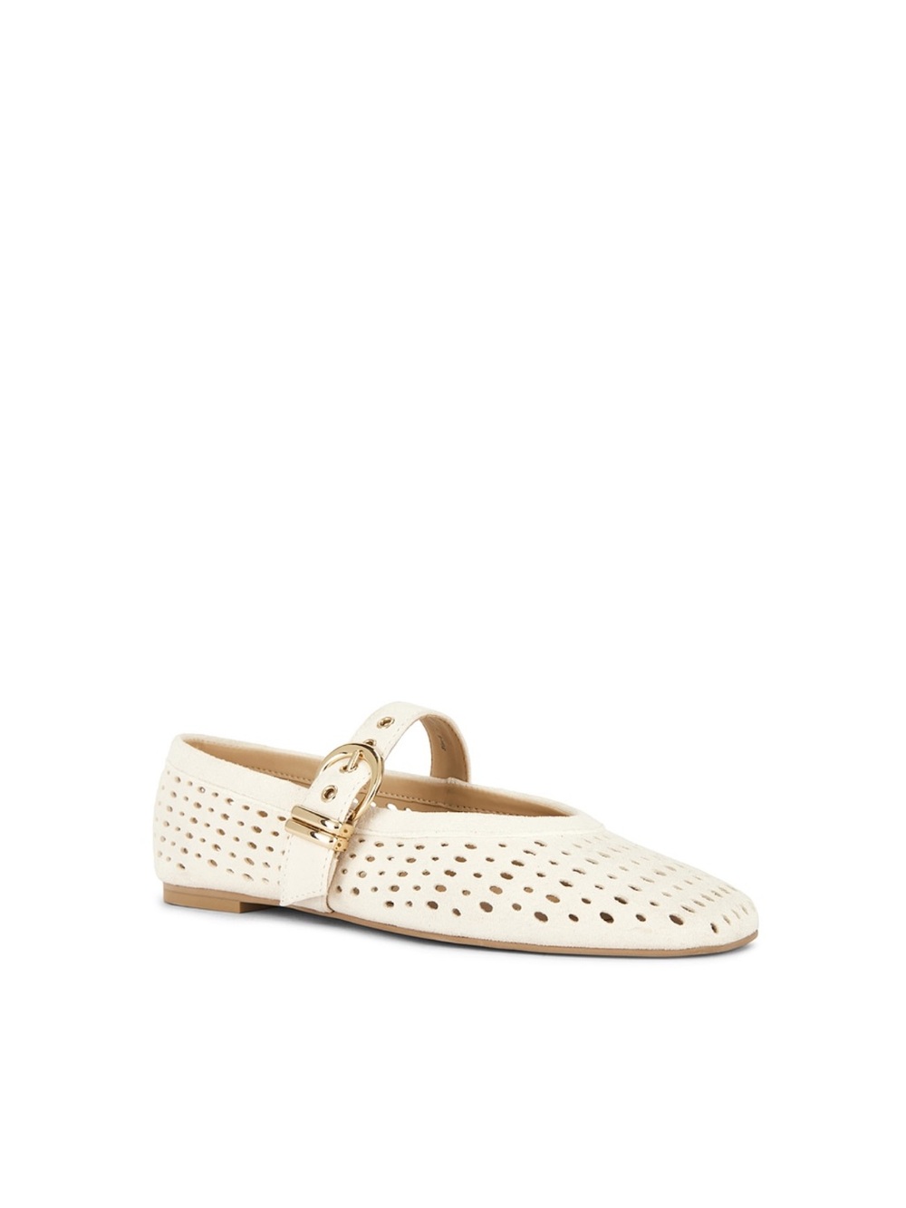 Dolce Vita Mikel Perforated Suede Mary Jane Ballet Flats 7.5
